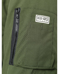 Kenzo Raccoon Fur Trim Hooded Coat