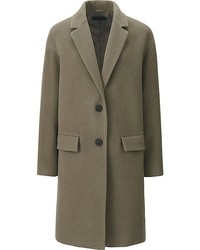 Uniqlo Soft Wool Blend Tailored Coat