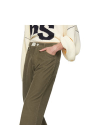 Raf Simons Brown Heroes And Losers Relaxed Fit Trousers
