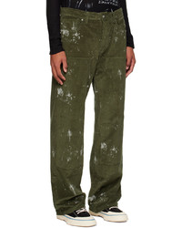 Misbhv Green Stained Trousers