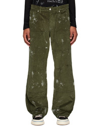 Misbhv Green Stained Trousers