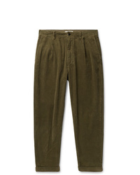 Alex Mill Tapered Pleated Cotton Corduroy Trousers