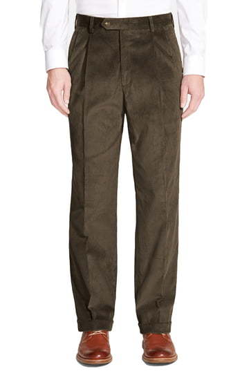 Homme Velours côtelé Essentials Pleated Classic-fit Stretch Corduroy Chino Pant Pleated Classic-Fit Stretch Corduroy Chino Pant