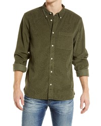 Madewell Corduroy Perfect Shirt In Capers At Nordstrom