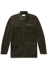 Oliver Spencer Cotton Blend Corduroy Shirt Jacket