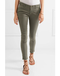 The Great The Skinny Slack Stretch Corduroy Pants Army Green