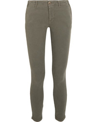 The Great The Skinny Slack Stretch Corduroy Pants Army Green