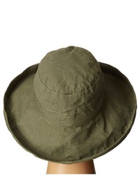 Scala Cotton Big Brim Sun Hat With Inner Drawstring Caps