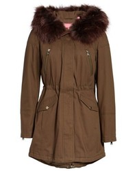 Catherine Malandrino Catherine Parka With Removable Faux Fur Trim