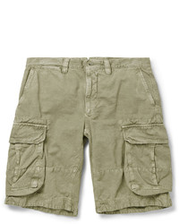 Incotex Cotton And Linen Blend Cargo Shorts