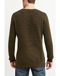 21men 21 Textured Cotton Sweater