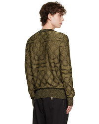 Vivienne Westwood Black Gold Squiggle Sweater