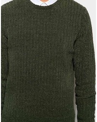 Asos Brand Chenille Ribbed Sweater