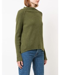 Nili Lotan Cashmere Rib Knit Sweater