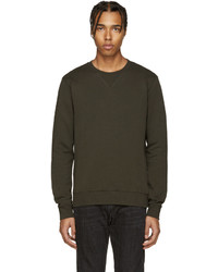 Maison Margiela Green Elbow Patch Pullover
