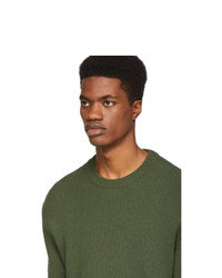 Unravel Green Hybrid Elongate Crewneck Sweater