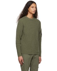 C.P. Company Green Lambswool Technical Sweater
