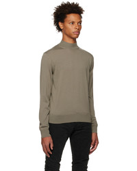 Tom Ford Green Mock Neck Sweater