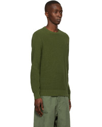 Stone Island Green Ribbed Sweater