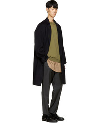 3.1 Phillip Lim Green Shirt Tail Pullover