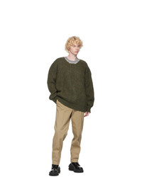 Maison Margiela Green Wool Gauge 5 Sweater