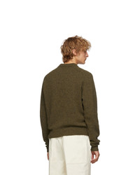 Lemaire Khaki Crewneck Sweater