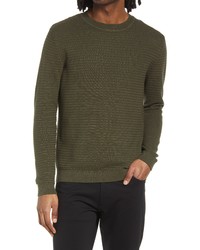 Selected Homme Masei Organic Cotton Sweater In Forest Night At Nordstrom