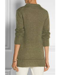 Fendi Mohair And Silk Blend Sweater