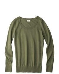 Mossimo Supply Co. Juniors Long Sleeve Scoop Neck Sweater Green S