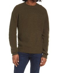 rag & bone Pierce Cashmere Crewneck Sweater In Duffle Bag At Nordstrom