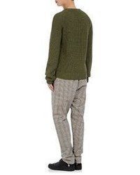 Lemaire Rib Knit Sweater Dark Green