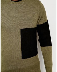Asos Sweater With Placet Blocking