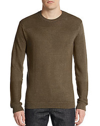 Vince Mixed Stitch Linen Sweater