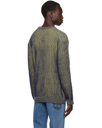 Ps By Paul Smith Yellow Purple Marled Sweater