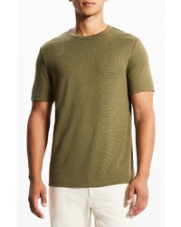 Theory Anemon Essential Solid T Shirt In Dark Olive At Nordstrom