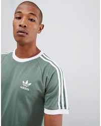 adidas Originals California T Shirt In Green Dv2553
