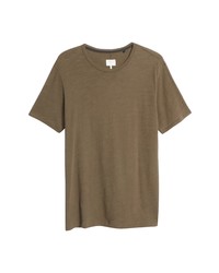 rag & bone Classic Flame Knit T Shirt In Black Olive At Nordstrom
