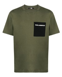 Karl Lagerfeld Contrast Pocket T Shirt