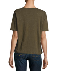 ATM Anthony Thomas Melillo Donegal Crewneck Pocket Speckled Jersey Tee