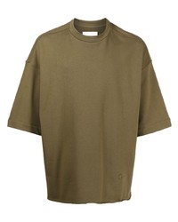 Jil Sander Drop Shoulder Cotton T Shirt