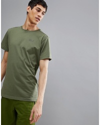 Jack Wolfskin Essential T Shirt In Khaki