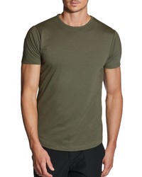 CUTS CLOTHING Fit Crewneck Cotton Blend T Shirt In Pine At Nordstrom