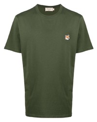 MAISON KITSUNÉ Fox Patch Cotton T Shirt