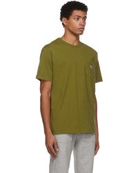 MAISON KITSUNÉ Green Baby Fox Patch Pocket T Shirt