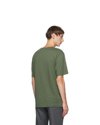 Dries Van Noten Green Round Collar T Shirt