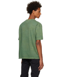 VISVIM Green Uneven Dye T Shirt