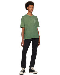 VISVIM Green Uneven Dye T Shirt