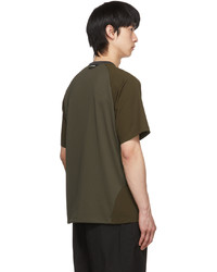 And Wander Khaki Hybrid Base Layer T Shirt