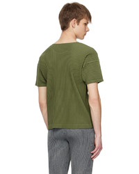 Homme Plissé Issey Miyake Khaki Monthly Color March T Shirt