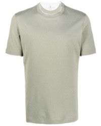 Brunello Cucinelli Layered Effect Crewneck T Shirt
